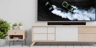 Soundbar tv-speaker 80 cm zwart