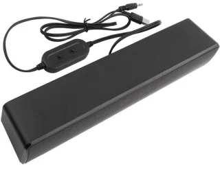 Soundbar USB-luidspreker zwart