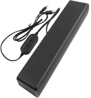Soundbar USB Mini - 3 watt – 32 cm – kunststof – voor desktop en laptop