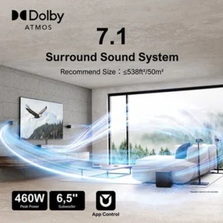 Soundbar voor home theater met draadloze subwoofer
