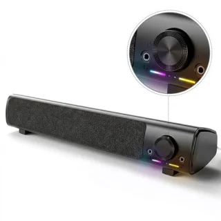 Soundbar voor pc - 10 W - Zwart