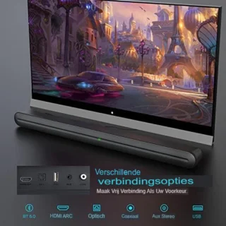 Soundbar voor pc 91 cm met HDMI-kabel