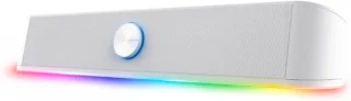 Soundbar voor pc en tv - wit - 8 x 40 x 7 cm