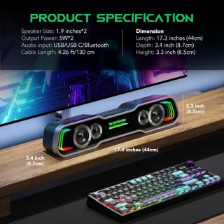 Soundbar voor PC, Laptop en Monitor