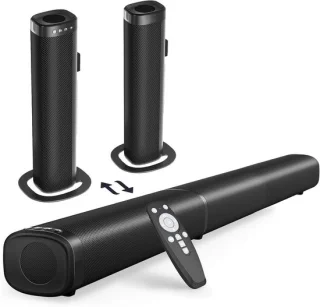 Soundbar voor tv home speaker 32 inch zwart
