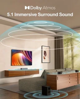 Soundbar voor tv zwart