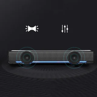 Soundbar voor tv's - zwart - USB-luidspreker voor pc - m-winkel
