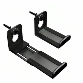 Soundbar wandbeugel zwart, 2 stuks