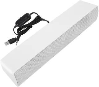 Soundbar wit bedraad – 3 watt – 32 cm – tafelbladmontage – computerspeaker