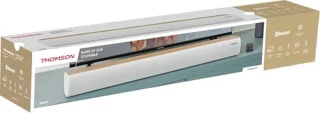 Soundbar Wit met houten afwerking