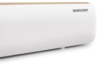 Soundbar Wit met houten afwerking