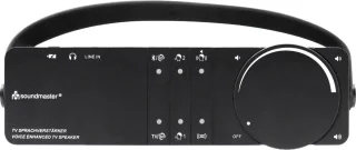 Soundmaster TVL24SW TV stem- en dialoogversterker HORST zwart 5W