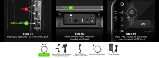 Stemily Soundbar 200W met Subwoofer Bluetooth 5.3