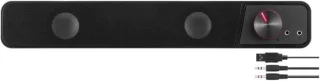 Stereo soundbar pc speaker zwart