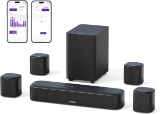 De Surround-soundbar set in één oogopslag
