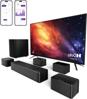 Surround soundbar - zwart