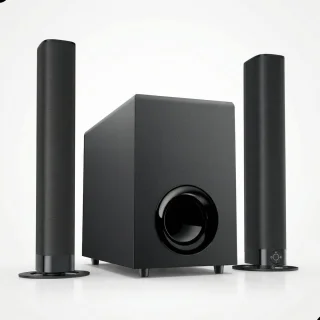 De SyncGear 2.1 Soundbar met Subwoofer in één oogopslag