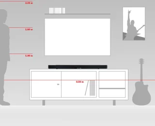 Teufel CINEBAR LUX Surround 5.0 Set zwart