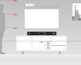 Teufel CINEBAR ULTIMA Bluetooth Soundbar Wit
