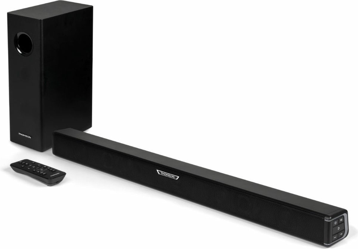 Wat vinden we goed aan de THOMSON SB350BTS 2.1 Soundbar met Subwoofer