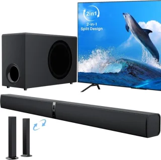 Thuys Soundbar met subwoofer - 120W - zwart