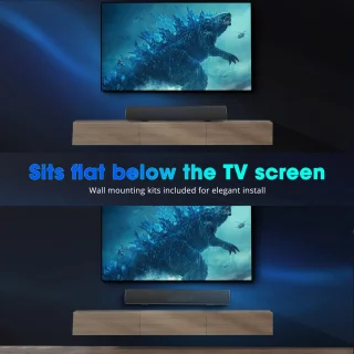 TKMARS Bluetooth Soundbar met Subwoofer Zwart