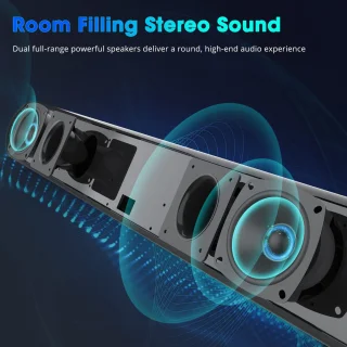 TKMARS Bluetooth Soundbar met Subwoofer Zwart
