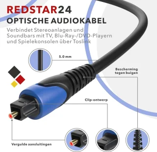 Toslink optische audiokabel 3 m