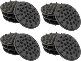 Trillingsdemper voor hifi en thuisbioscoop - 16 stuks - zwart