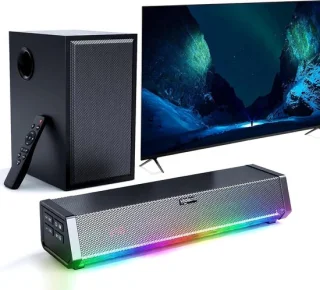 Tv-luidspreker - soundbar met subwoofer - zwart