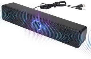 Tv soundbar draadloos zwart