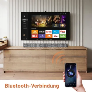 TV Soundbar met ingebouwde subwoofer