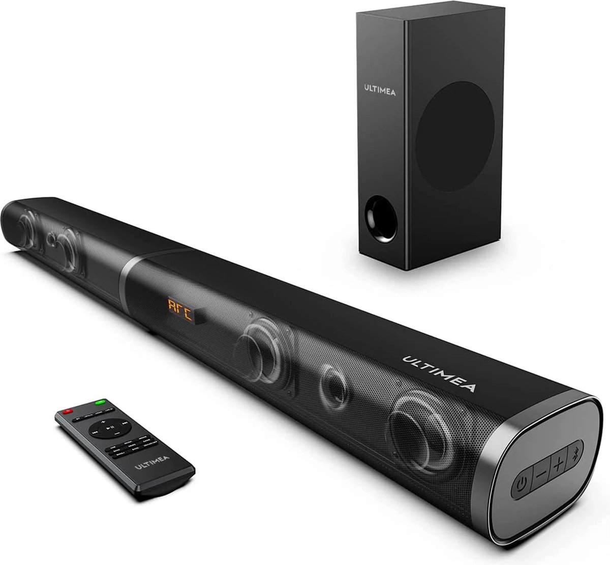 De Ultima 190W 2.1 Tv Soundbar Zwart in één oogopslag