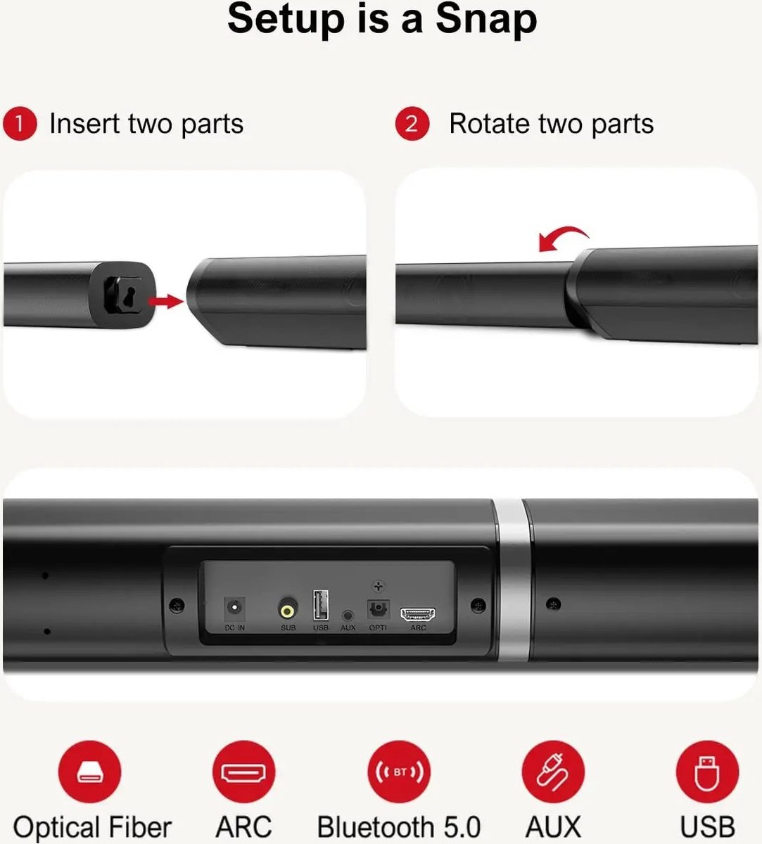 Wat vinden we goed aan de Ultima 190W 2.1 Tv Soundbar Zwart