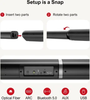 Ultima 190W 2.1 Tv Soundbar Zwart