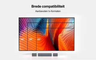 ULTIMEA 5.1 Soundbar met Draadloze Subwoofer Zwart