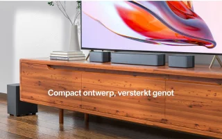 ULTIMEA 5.1 Soundbar met Draadloze Subwoofer Zwart
