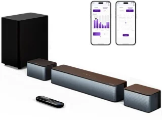 ULTIMEA 5.1 Soundbar met Draadloze Subwoofer Zwart