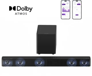 Ultimea 5.1 Soundbar met Draadloze Subwoofer Zwart