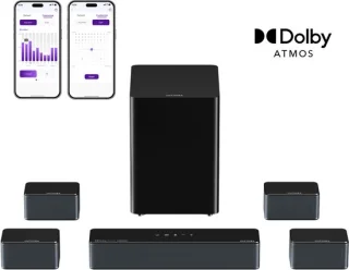 ULTIMEA 7.1-kanaals Dolby Atmos Soundbar Set Zwart