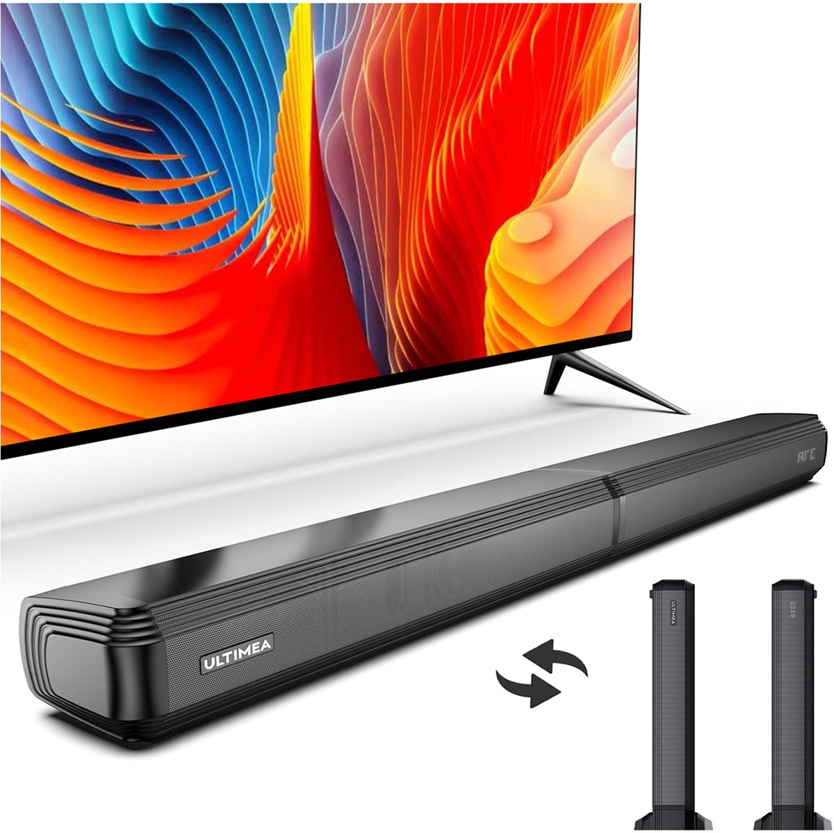 De ULTIMEA Apollo S40 2.2 Soundbar Zwart in één oogopslag