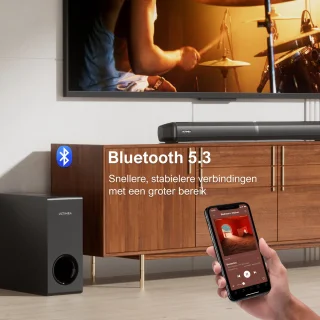 ULTIMEA Apollo S50 4.1 Soundbar met Subwoofer Zwart