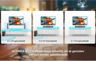 ULTIMEA Apollo S50 Soundbar 4.1 Zwart