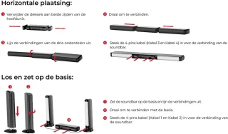 ULTIMEA Apollo S70 Ultra 7.1 Soundbar Set Zwart