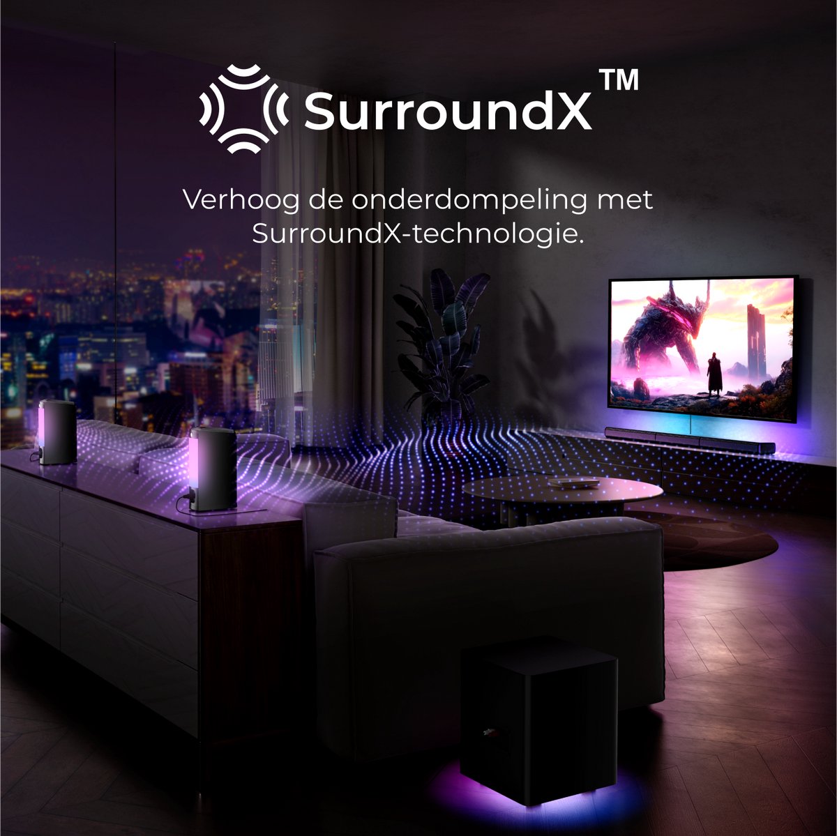 ULTIMEA Apollo S70 Ultra 7.1 Soundbar Set Zwart