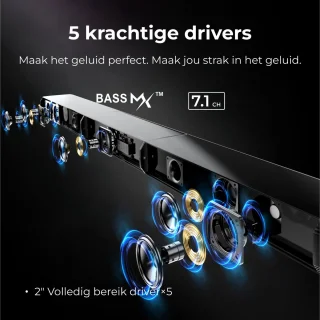 ULTIMEA Apollo S70 Ultra 7.1 Soundbar Set Zwart