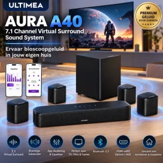 Ultimea Aura A40 7.1 soundbar met subwoofer