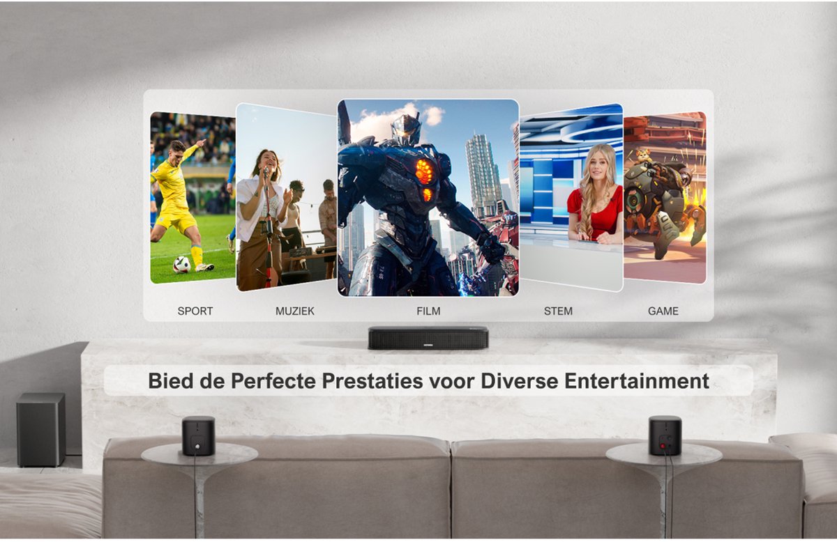 ULTIMEA Aura A50 Pro 5.1 Soundbar Zwart