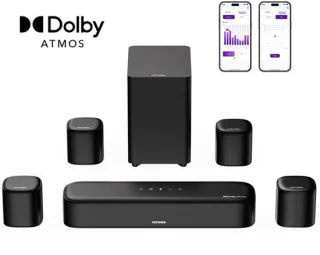 ULTIMEA Aura A60 7.1 Soundbar Home Cinema Systeem Zwart