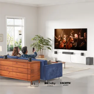 ULTIMEA Aura A60 7.1 Soundbar met Subwoofer en Surround Speakers Zwart